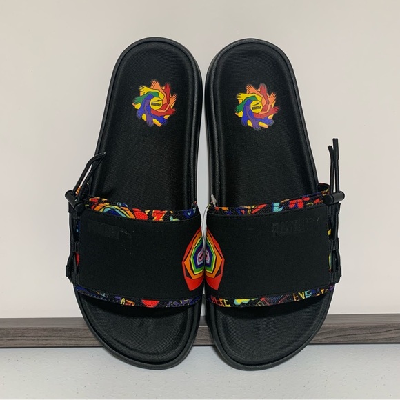 Puma Leadcat 2.0 Pride ‘We Are Everywhere’ Slides-Size 10 NWT